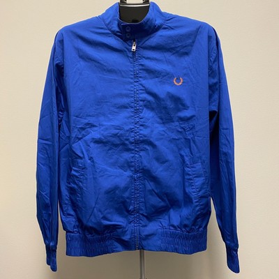 Fred Perry x Raf Simons Electric Blue Jacket Size L Vintage 2009 S/S Harrington