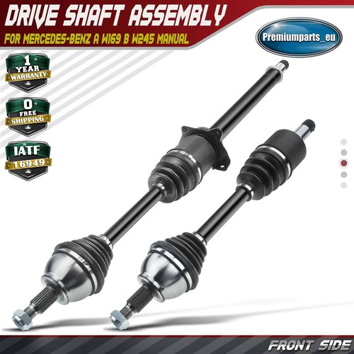 2x Drive Shaft Front for Mercedes-Benz A-Class W169 B-Class W245