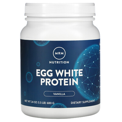 MRM Natural Egg White Protein Vanilla 24 унции 680 г без антибиотиков,