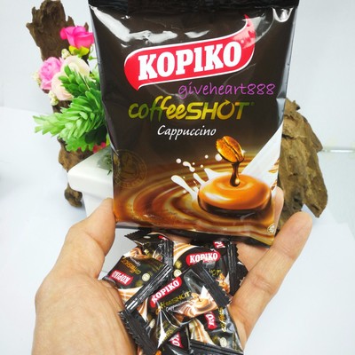 Kopiko Real Coffee Sweets Cappuccino Rich Taste Refresh Snack Shot Hard Candy 27