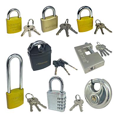 Different types 2024 of padlocks