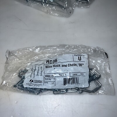 Lithonia Lighting Acuity HC36 36'' Wire Hook & Chain Light Hanger Z-229