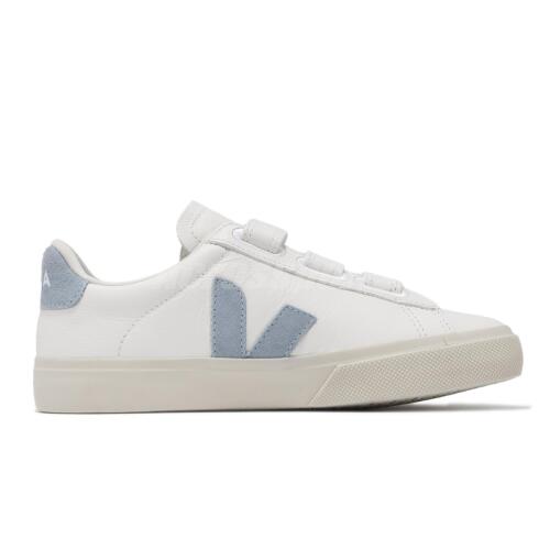 Pre-owned Veja Recife Logo Chromefree Leather Extra White Steel Women Casual Rc0502946a
