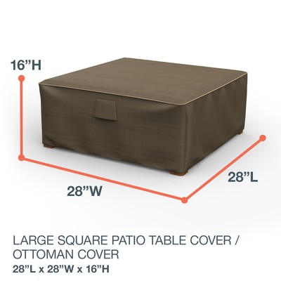 Budge StormBlock Hillside Square Patio Table / Ottoman Cover| Multiple Sizes