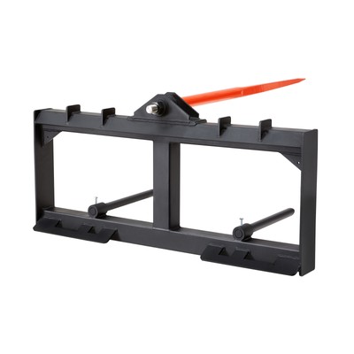 VEVOR 49" Hay Spear Bale Spears Skid Steer Loader Tractor Attachment 1600lbs