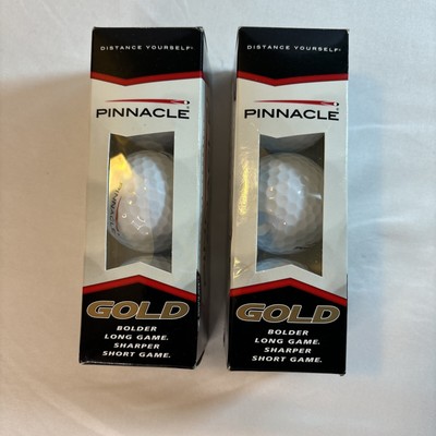 Pinnacle Gold Golf Balls 2 Sleeves of 3 White Balls
