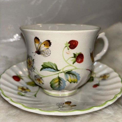 【英国】James　Kent  テニスセット(シリーズ名=Old Foley) Perfect! James Kent Rose & Gold Chintz Tennis Cup Set / Old