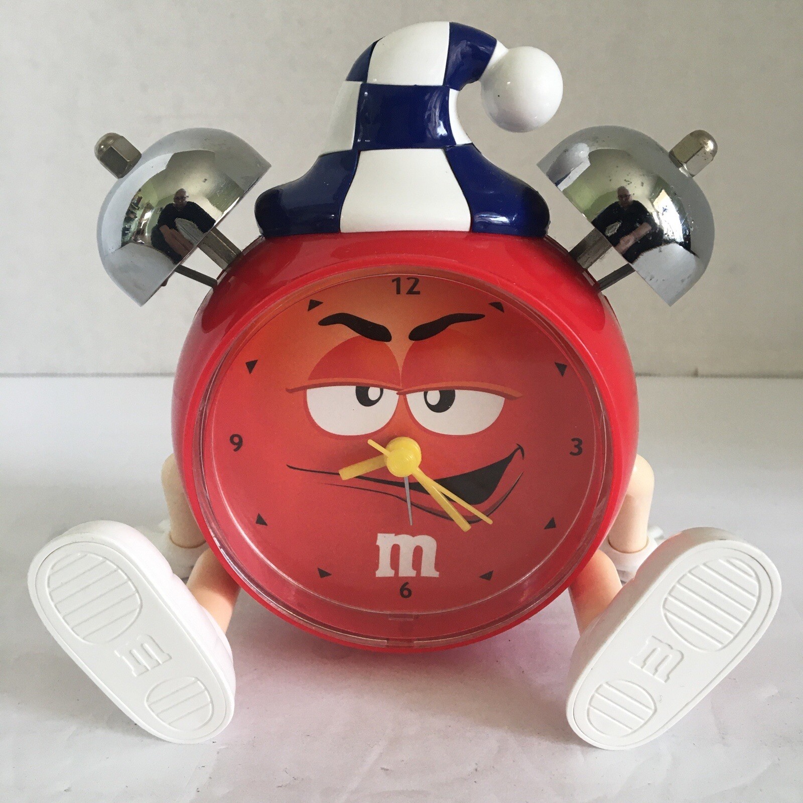 #124エムアンドエムズ　クロック　時計　アメトイ　ディスプレイ　サイン　M&M m&m's 掛け時計 - メルカリ