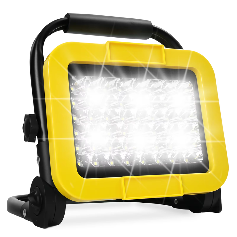 Cordless LED Work Light 50W 5000LM Portable Flood Light Outdoor Camping Fishing