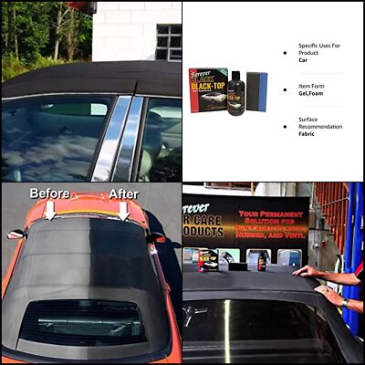 Forever Black Black-Top Gel with Applicator - Black Convertible Top Dye