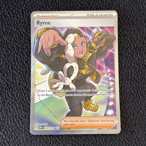 Ryme 221/197 - Trainer Supporter Full Art Rare - Obsidian