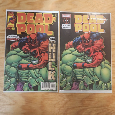 Deadpool #4 Marvel Comics 1997 1st vs Hulk Direct Ed McGuiness 2004 Not 4 Resell