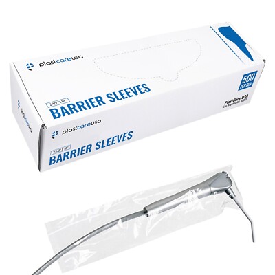 1500 2.5 x 10 Clear Dental Barrier Cover X-Ray Sleeves w/ Pre-Cut Opening 3 Box