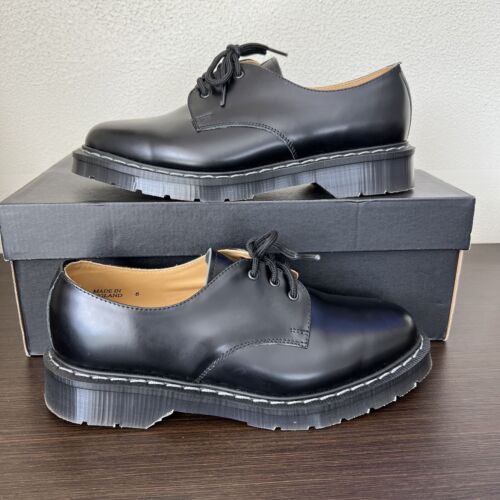 Solovair Gibson Shoes Black High Shine Low Ankle Size US 7 Solovair Gibson Shoes Black High Shine Low Ankle Size US 7