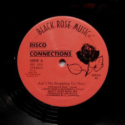 RISCO CONNECTIONS ''Ain't No Stopping'' COSMIC ISLAND DISCO REISSUE 12'' COLOR