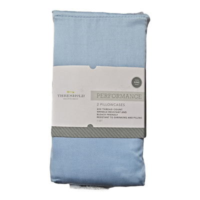 Threshold Performance 400 Count Pillowcase Sets Standard or King Sizes