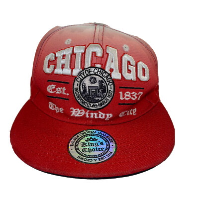 CHICAGO RAISED LETTER MALAKI KINGS CHOICE USA SNAPBACK WINDY CITY HAT CAP 