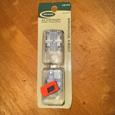 Weaver Top Mount Base Pair Browning X-Bolt Silver Finish