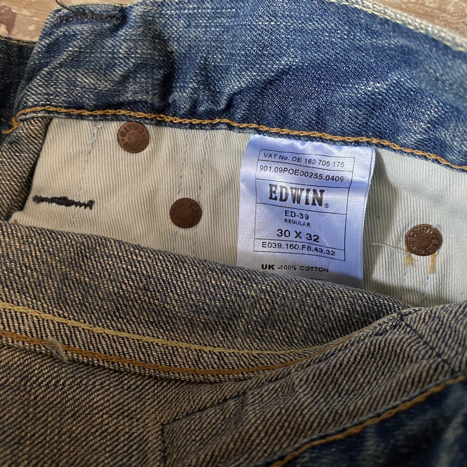 BNWT Edwin ED39 Jeans 30x32 13.5oz 