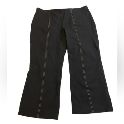 Vision 155.  Black pants with gold seam on front and back.  Size Large