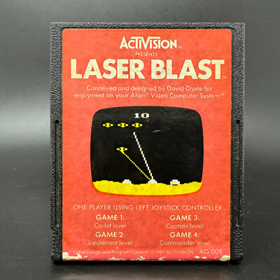 Laser Blast (Atari 2600) *GAME CARTRIDGE ONLY - TESTED*