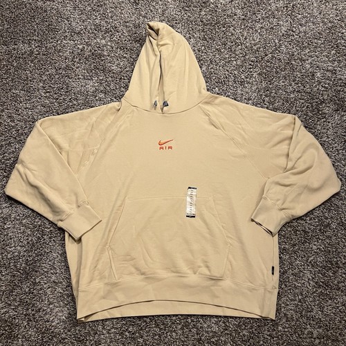 Nike Air Sportswear Beige French Terry Hoodie Sweatshirt