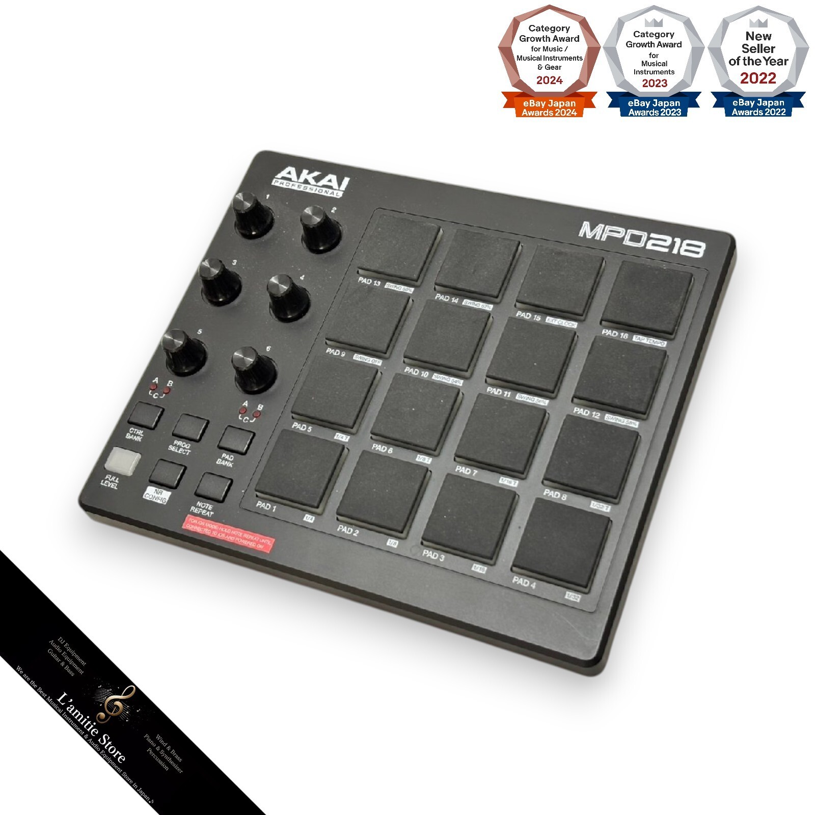 ロ*ン様 AKAI professional MPD218 MIDIパッドコント MPD218 MIDI Pad Controller | Akai Pro