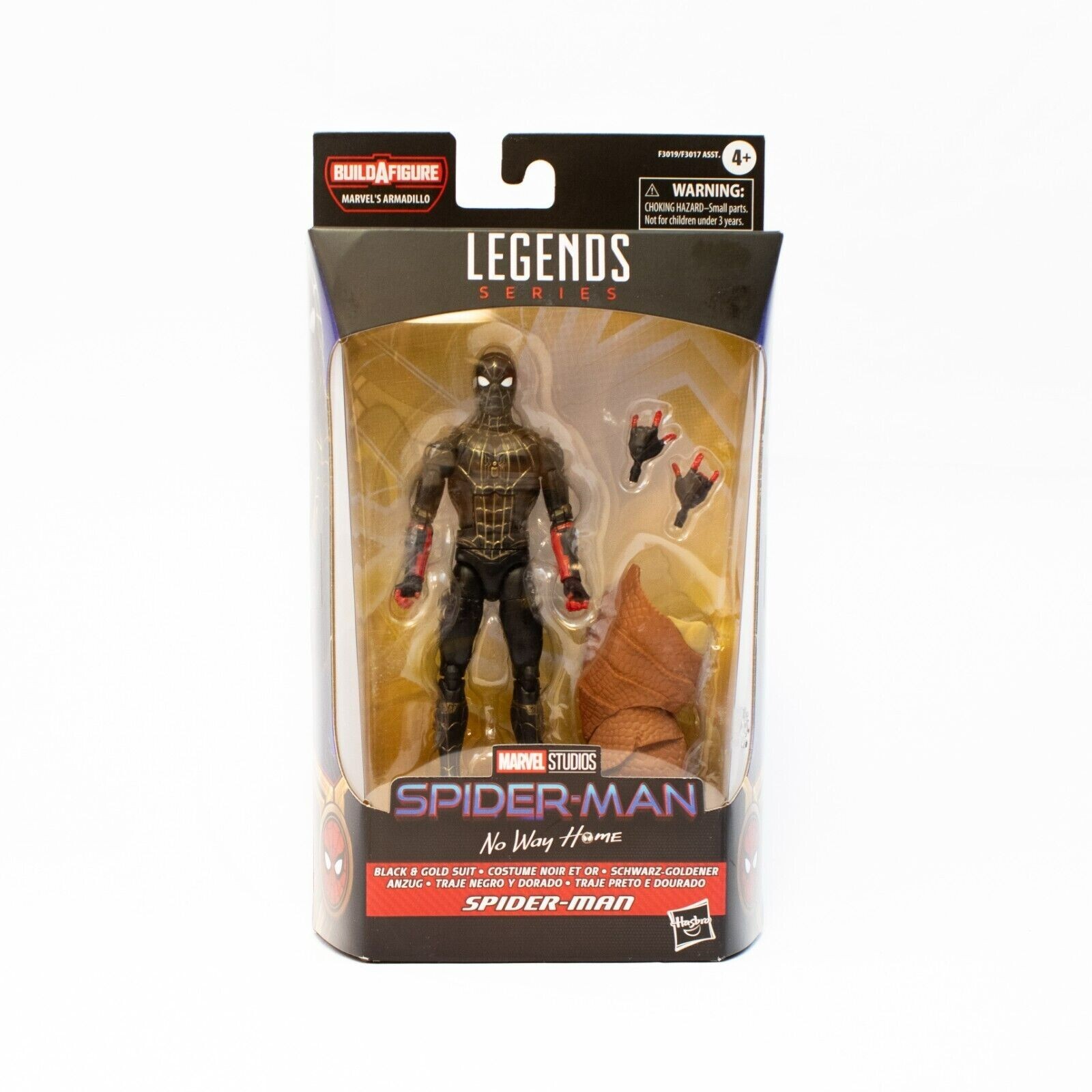 Marvel Legends Series Black & Gold Suit Spider-Man Collectible Action Figure