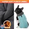 Doglay Dog Coat, Waterproof Dog Jacket Pet Winter Coat for Cold Weather with Thicken Furry Collar, Reflective Puppy Winter Jacket Warm Fleece Lining for Small Medium Large Pets