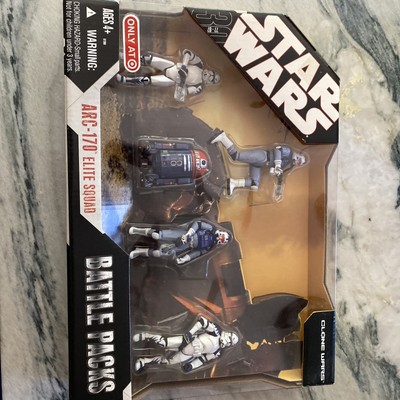 2006 Hasbro Star Wars Arc-170 Elite Squad Clone Wars Sealed Figures NIB