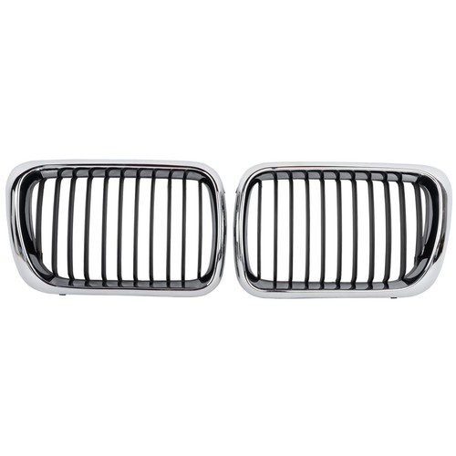 Gloss Black Diamond Front Kidney Grill for BMW E39 M5 540i 530i