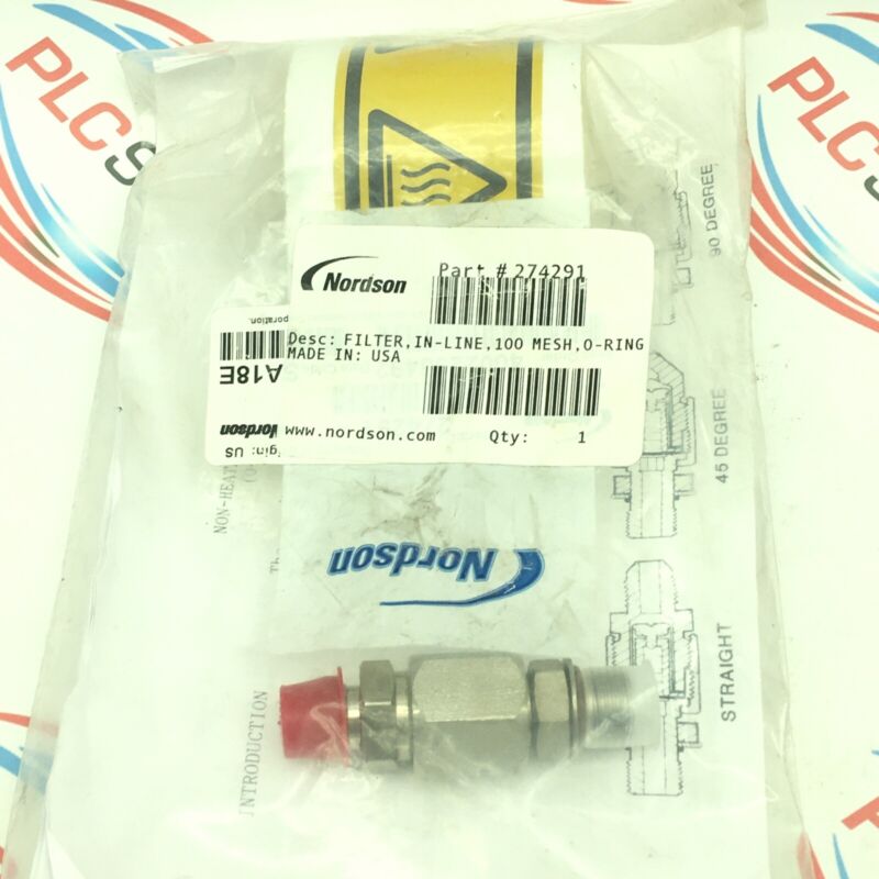 NORDSON 274291 IN-LINE FILTER 100 MESH, with O-RING NORDSON 274291 IN-LINE FILTER 100 MESH, with O-RING