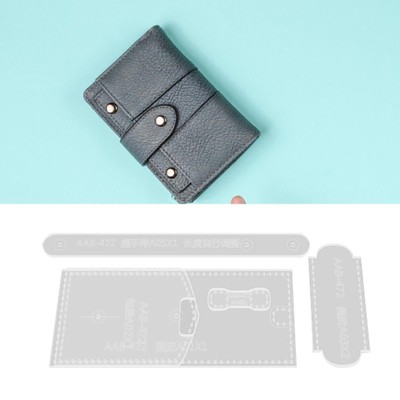 Wallet Acrylic Template Sewing Transparent Making Quilting Leather Pattern