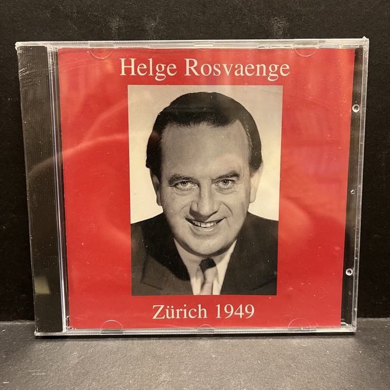 HELGE ROSVAENGE Zürich 1949 NEW / SEALED CD Classical Vocal PREISER RECORDS