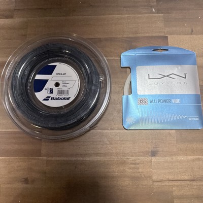New Reel Babolat Rpm Blast 125/17  200m. and Set of Luxilon Alu Power Vibe 125.