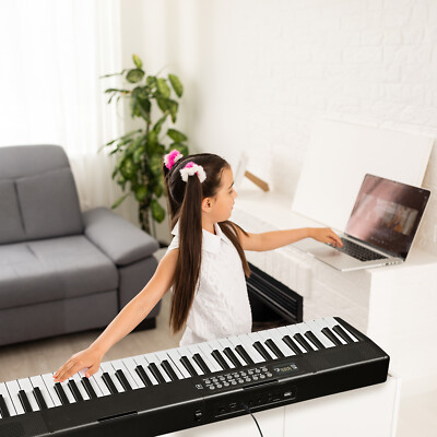 61Key Folding Piano Semi-Weighted Standard Keyboards Digital Electric Organ