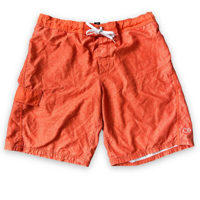 Ocean Pacific OP Men's Swim Trunks Board Shorts L Orange Size 36-38 Large Pocket