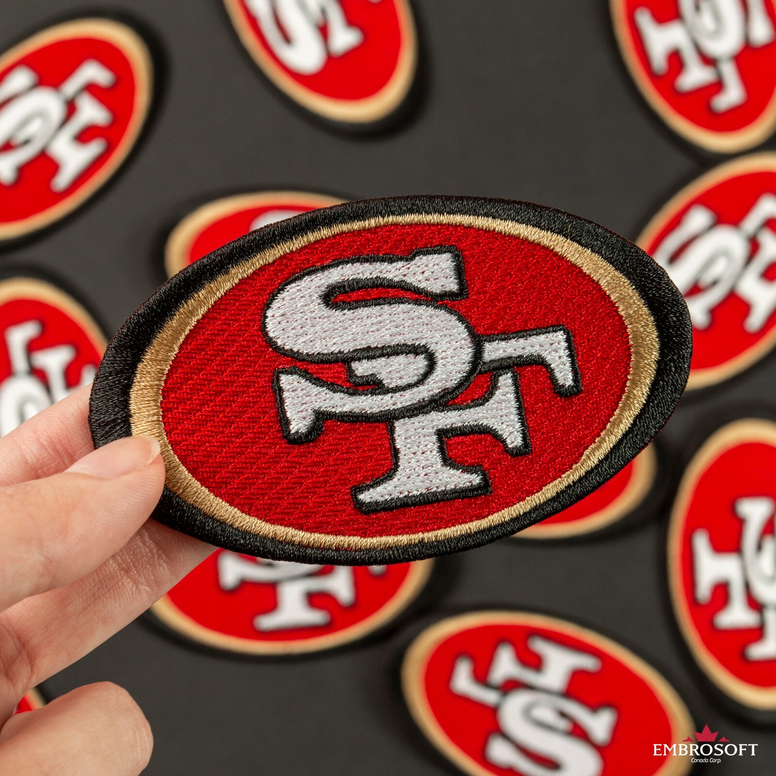 San Francisco 49ers Patch, American Football Team Logo, Embroidered Sports