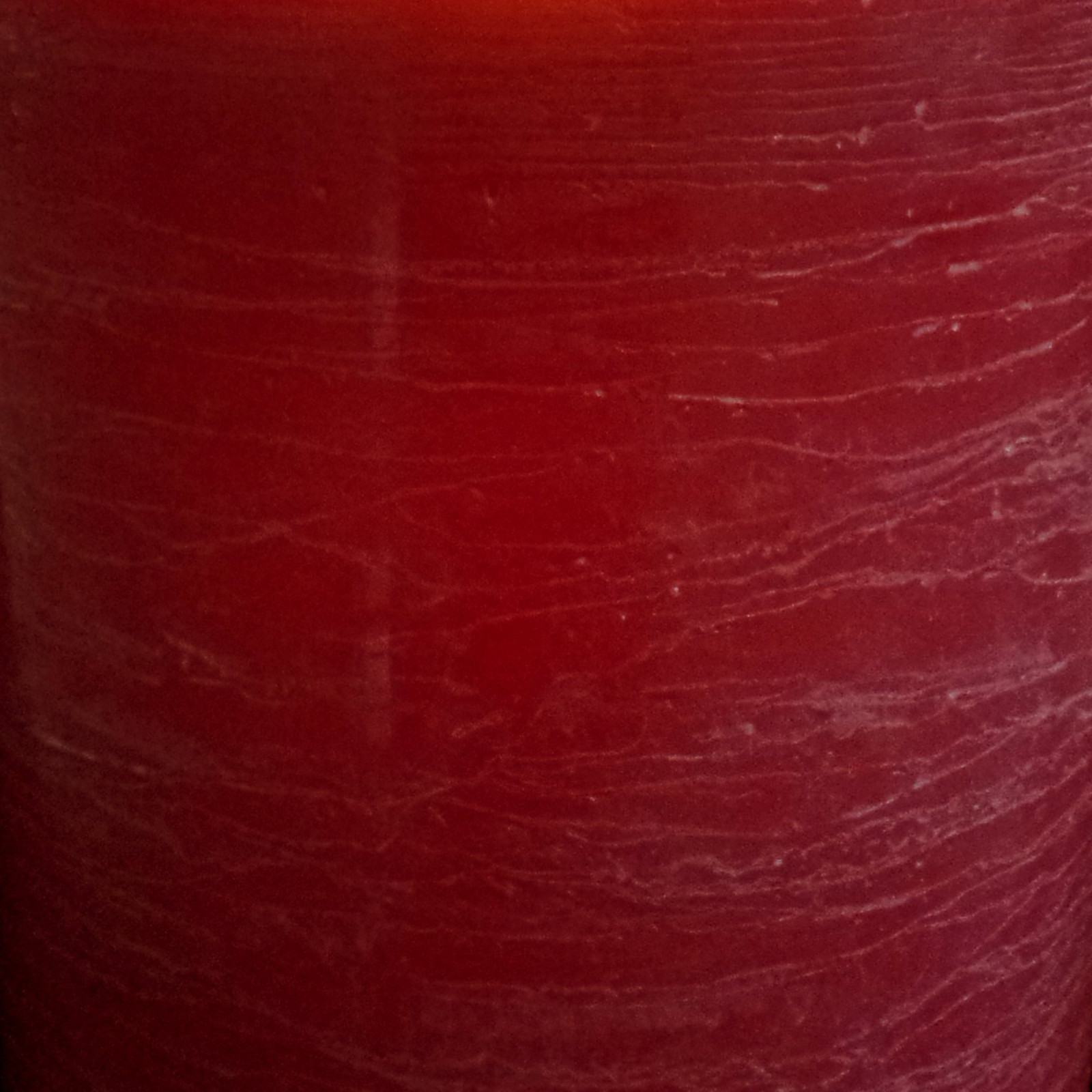 LUMINARA FLAMELESS RUSTIC CANDLES / RED / SUPER EXTRA-WIDE CANDLES / 3 SIZES!