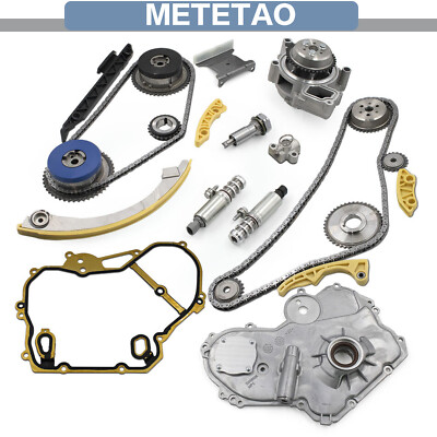 For GM Ecotec 2.0L 2.4L Timing Chain VCT Selenoid Actuator Gear Oil & Water Pump