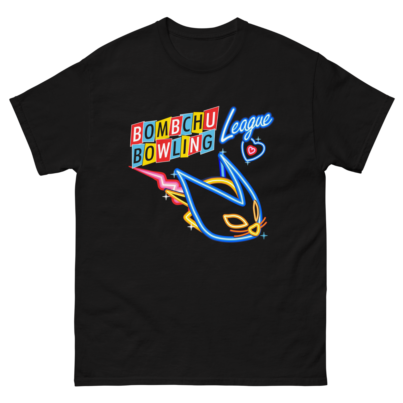 Novelty Legend of Zelda Bombchu Bowling League Neon Sign T-Shirt