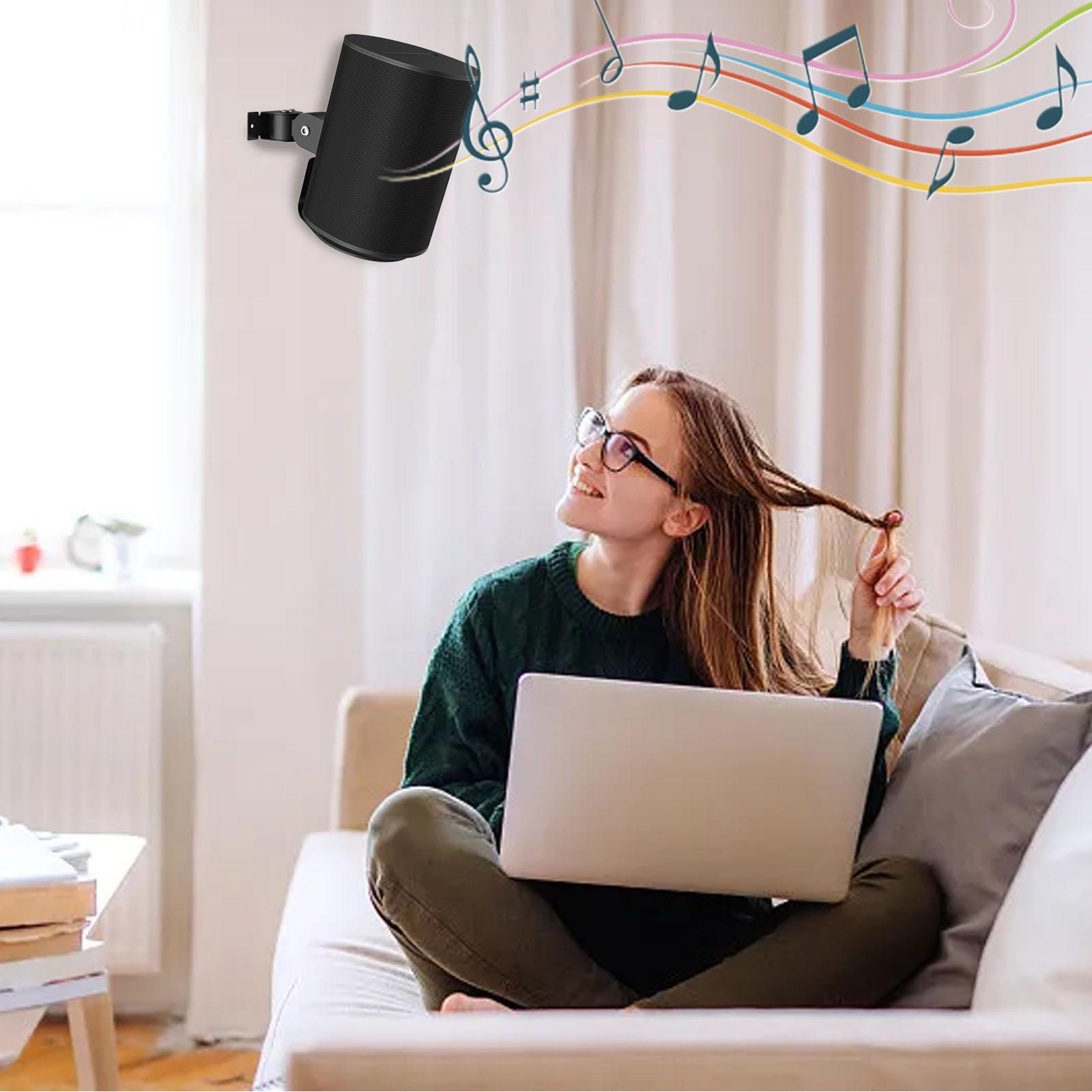 Speaker Stand Durable Smart Home Speakers Hanger Compatible with Sonos Era 100