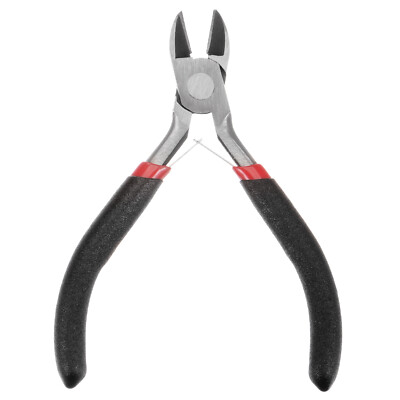 Wire Cutters 4.5'' Diagonal Cutting Side Precision Pliers with Black Handle