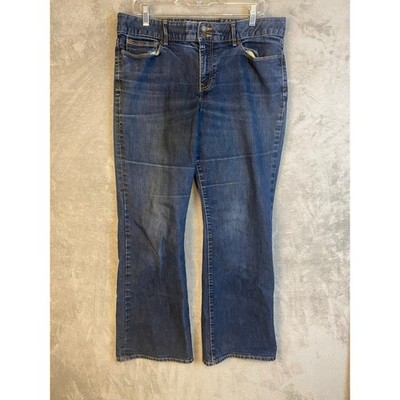 Gap Jeans Women 16/33R Essential Bootcut Dark Wash Denim EUC