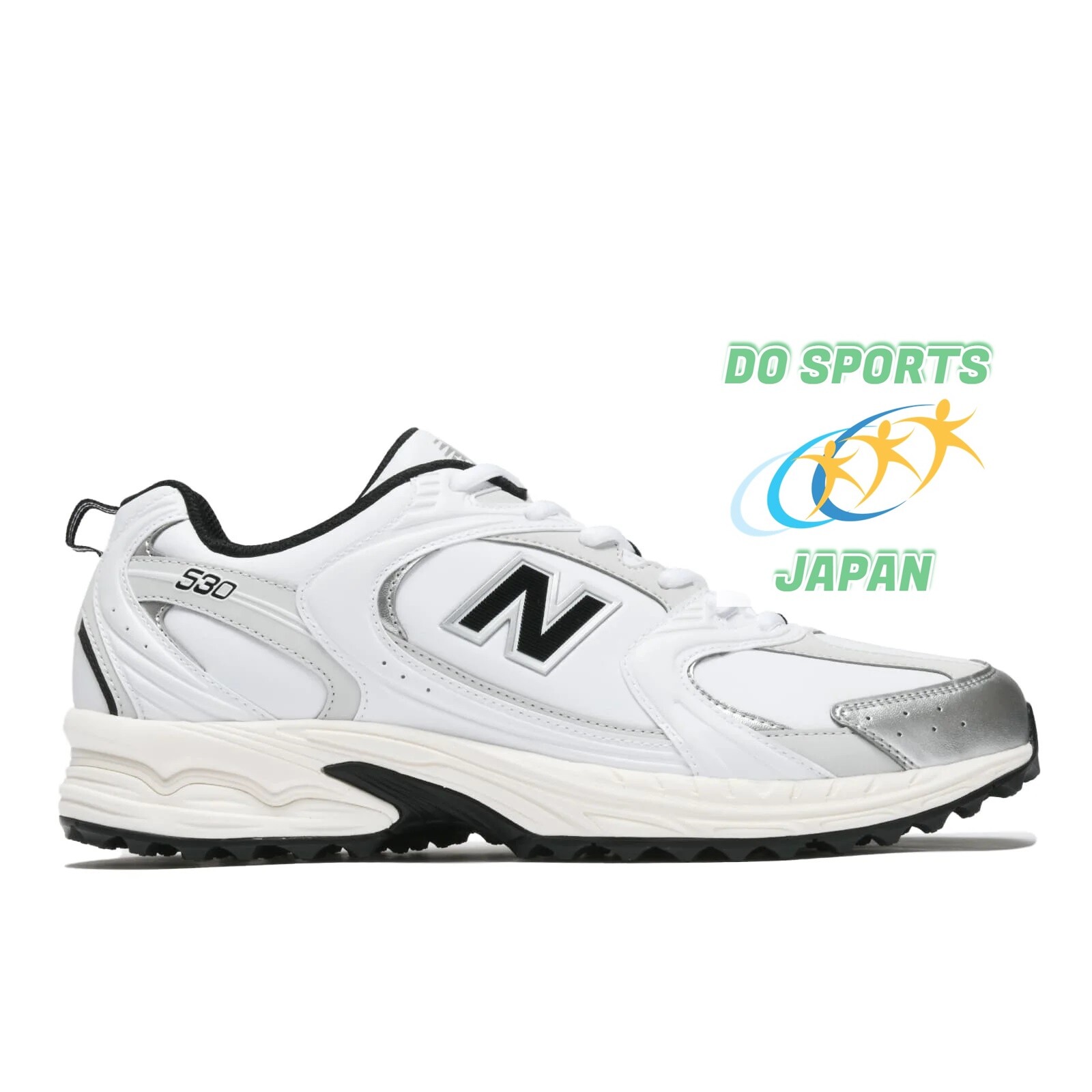 【New Balance】◆530v1 Golf White◆UGS530B◆ New Balance 530 v1 SL B UGS530B White/Silver Unisex Golf
