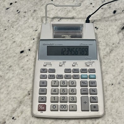 SHARP Electronic Printing Calculator EL-1750P III Tested W/Power Cord 2 Color