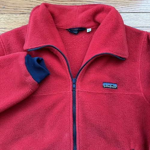 Vintage 80s Patagonia Red Fleece Full Zip Up Jacket Medium Vintage 80s Patagonia Red Fleece Full Zip Up Jacket Medium