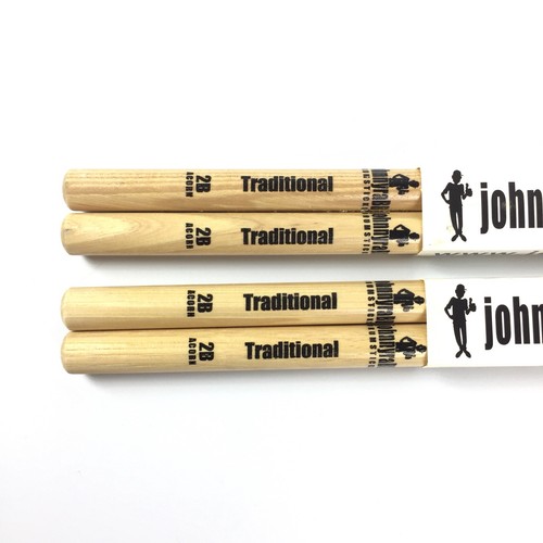 Drumsticks Johnny Rabb Traditional 2B Acorn 2 Pair From Original Manufacturer
