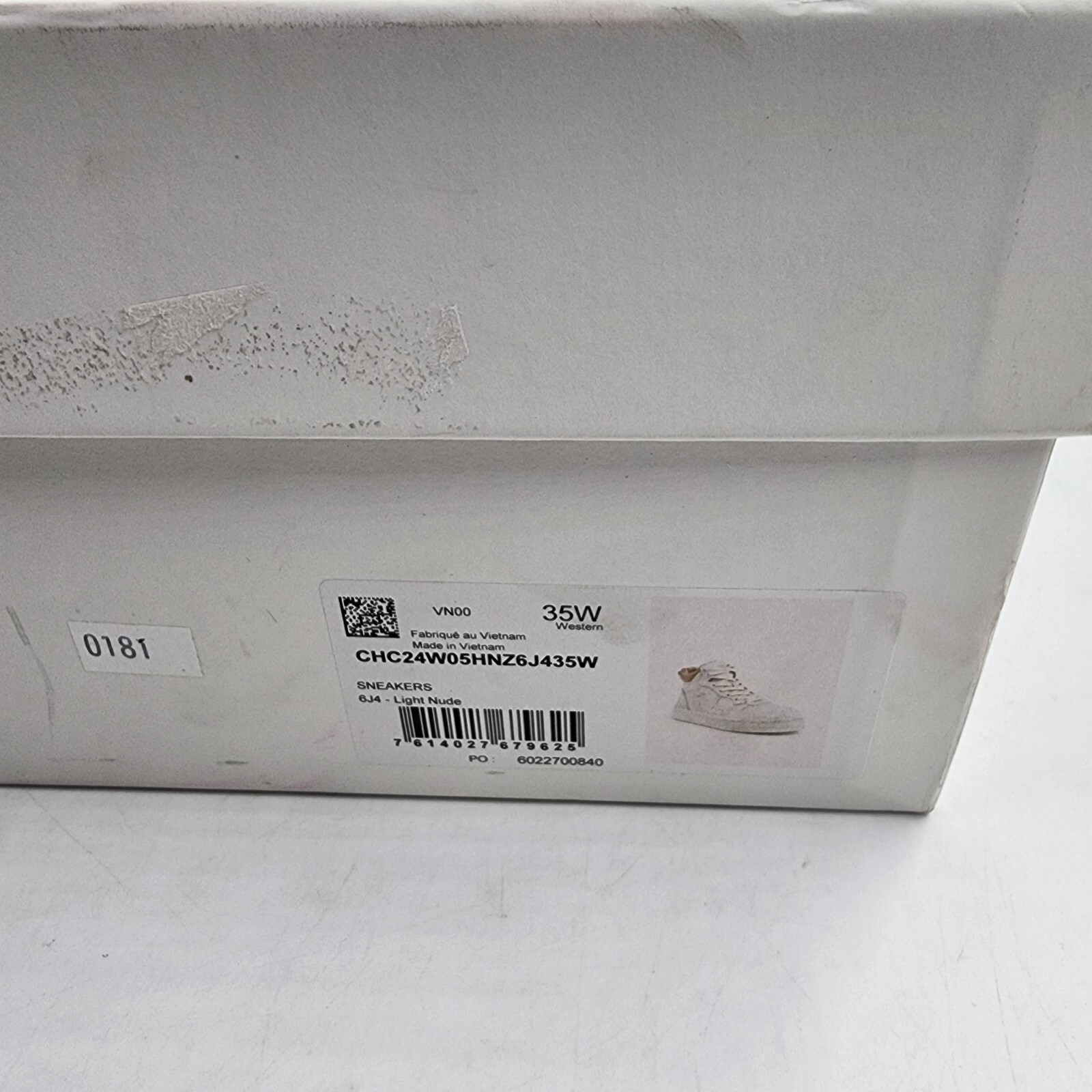 Chloé Lauren High Top Sneakers Women's 35/5 US Light Nude Lace Up Closure - Picture 4 of 17