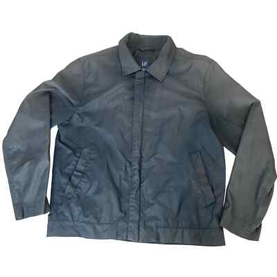 ジャケット・アウター 00s old GAP black nylon padded drizzler OLD GAP ギャップ 00s ジップアップナイロンジャケット 黒ゆるだ
